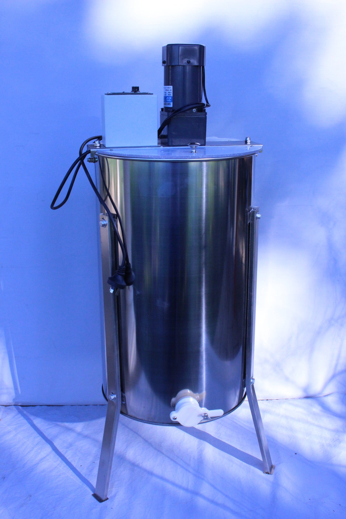 Motorized Stainless Steel 4 Frame Honey Extractor
